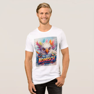 Funny Colorful Bird "You're Weird" Design Tri-Blend Shirt