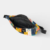 Funny Colorful Cat Faces Muster Bauchtasche (Offen)