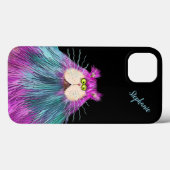 Funny Colorful Cat Personalisiert Case-Mate iPhone Hülle (Rückseite (Horizontal))