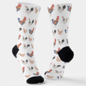 Funny Colorful Chicken Hen Socken (Gewinkelt)