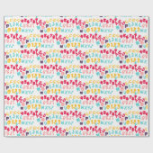 Funny Colorful Comic Alphabet Geschenkpapier (Flach)