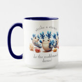 Funny Colorful Dancing Nudibranchs und Korallen Tasse (Links)