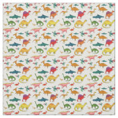 Funny Colorful Dinosaurier Stoff (Muster)