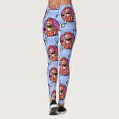 FUNNY COLORFUL DISCO SUSHI GRAPHISCHE LEGGINGS (Rückseite)