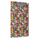 Funny Colorful Dogs Klemmbrett (Rechts)