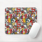 Funny Colorful Dogs Mousepad (Mit Mouse)