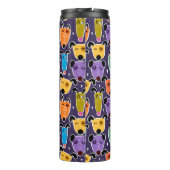 Funny Colorful Dogs Thermosbecher (Rückseite)