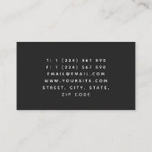 Funny Colorful Eyeball Optometrist Augenarzt Cool Visitenkarte (Rückseite)