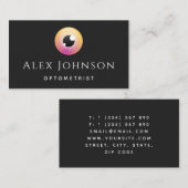 Funny Colorful Eyeball Optometrist Augenarzt Cool Visitenkarte (Vorne/Hinten)