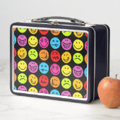 Funny Colorful Faces Metall Brotdose (Beispiel)