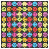 Funny Colorful Faces Stoff (Muster)
