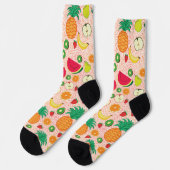 Funny Colorful Frucht Sommer Gesund Gemüse Socken (Linkes Detail)
