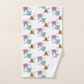 Funny Colorful Geometrie Kühe Badehandtuch Set (Handtuch)