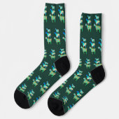 Funny Colorful Goat Pattern Socken (Linkes Detail)