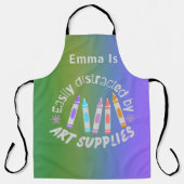 Funny Colorful Große Schürze (Vorderseite)