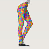 Funny Colorful Jigsaw Puzzle Stücke Leggings (Rechts)