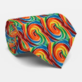Funny Colorful Lollipop Krawatte (Gerollt)