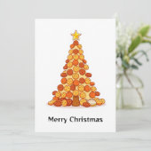 Funny Colorful Modern Stilvoll frohe Weihnachten (Stehend Vorderseite)