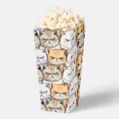 Funny Colorful Moody Cats Kitten Doodle Muster Geschenkschachtel (Geplatzt)