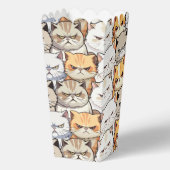 Funny Colorful Moody Cats Kitten Doodle Muster Geschenkschachtel (Vorderseite)