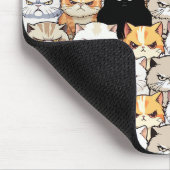 Funny Colorful Moody Meow Cats Kitten Haustier Mus Mousepad (Ecke)