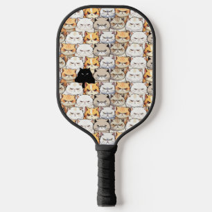 Funny Colorful Moody Meow Cats Kitten Haustier Mus Pickleball Schläger