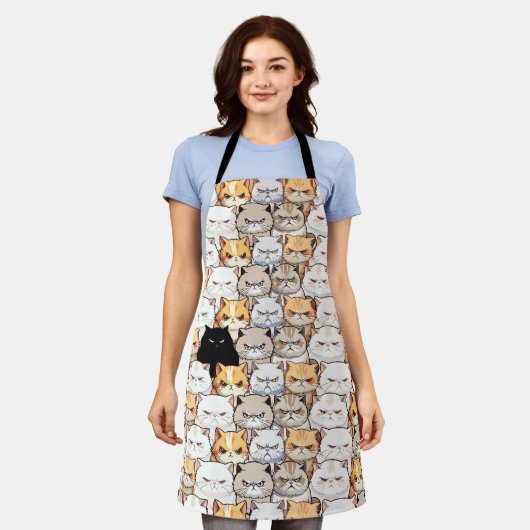 Funny Colorful Moody Meow Cats Kitten Haustier Mus Schürze (Getragen)
