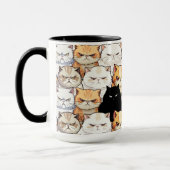 Funny Colorful Moody Meow Cats Kitten Haustier Mus Tasse (Links)