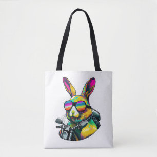 Funny Colorful Ostersonne Grafik Design Tasche