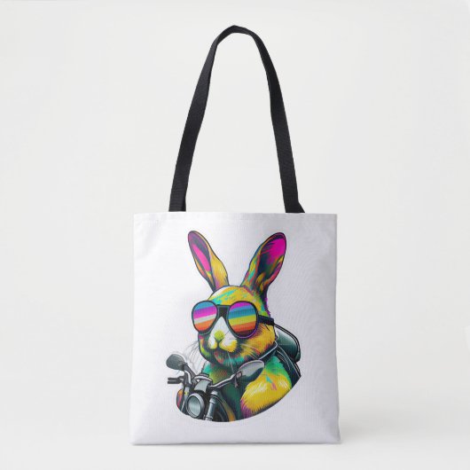 Funny Colorful Ostersonne Grafik Design Tasche (Vorderseite)