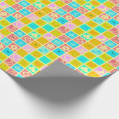 Funny Colorful Pattern Baby Geschenkpapier (Ecke)