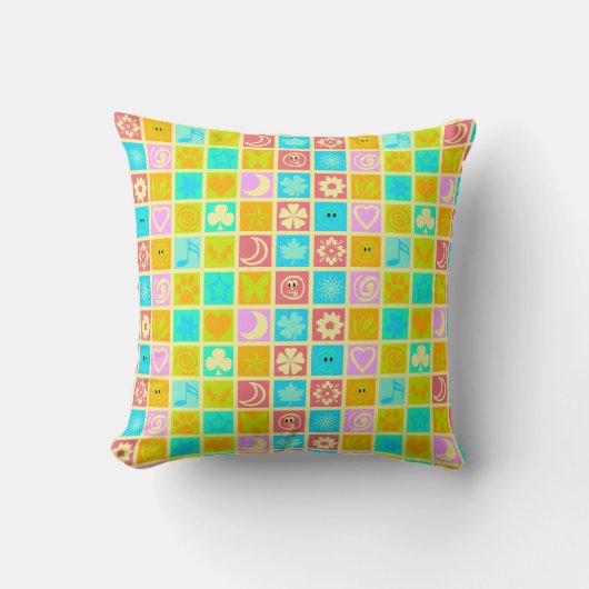Funny Colorful Pattern Baby Kissen (Vorderseite)