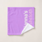 Funny Colorful Personalisiert Name Lila Dorm Badhandtuch Set (Waschlappen)
