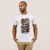 Funny Colorful Procrastful Zitat T-Shirt (Vorne ganz)