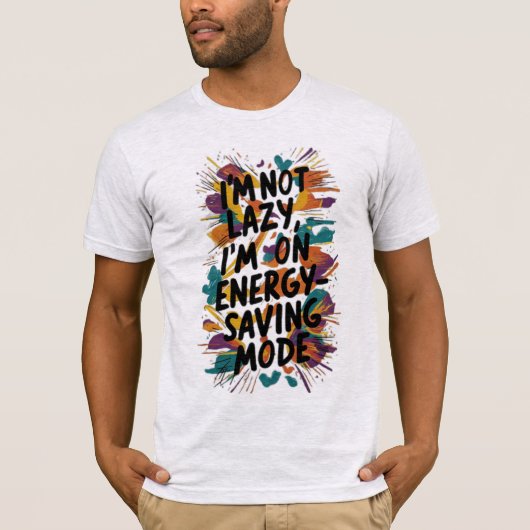 Funny Colorful Procrastful Zitat T-Shirt (Vorderseite)