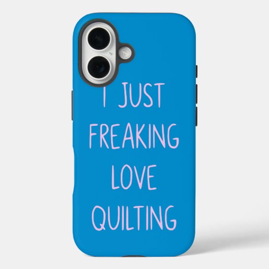 Funny Colorful Quilting Liebe Sprichwort für Quilt Case-Mate iPhone Hülle (Rückseite)
