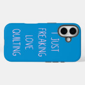 Funny Colorful Quilting Liebe Sprichwort für Quilt Case-Mate iPhone Hülle (Rückseite (Horizontal))