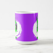 Funny, Colorful, Quirky, Cartoon Character Kaffeetasse (Mittel)