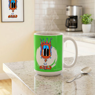 Funny, Colorful, Quirky, Cartoon Character Kaffeetasse