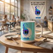 Funny, Colorful, Quirky, Cartoon Character Kaffeetasse