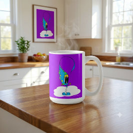 Funny, Colorful, Quirky, Cartoon Character Kaffeetasse