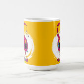 Funny, Colorful, Quirky, Cartoon Character Kaffeetasse (Mittel)