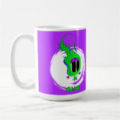 Funny, Colorful, Quirky, Cartoon Character Kaffeetasse (Links)