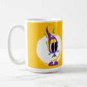 Funny, Colorful, Quirky, Cartoon Character Kaffeetasse (Links)