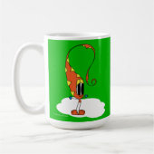 Funny, Colorful, Quirky, Cartoon Character Kaffeetasse (Links)