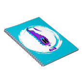 Funny, Colorful, Quirky, Cartoon Character Notizblock (Rechte Seite)