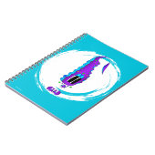 Funny, Colorful, Quirky, Cartoon Character Notizblock (Linke Seite)