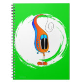 Funny, Colorful, Quirky, Cartoon Character Notizblock (Vorderseite)