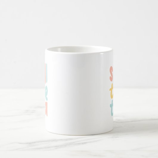Funny Colorful Spill The Tee Kaffeetasse (Mittel)