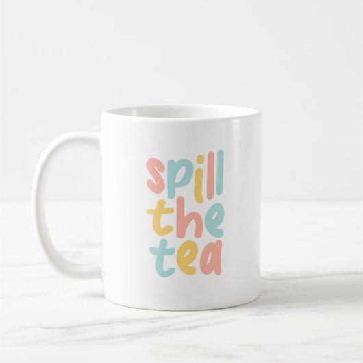 Funny Colorful Spill The Tee Kaffeetasse (Links)